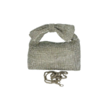 Mini Gold Rhinestone Knot Bag – Glam Pouch Edition