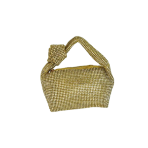 Silver Knot Mini Glam Bag – Crystal Chic Edition
