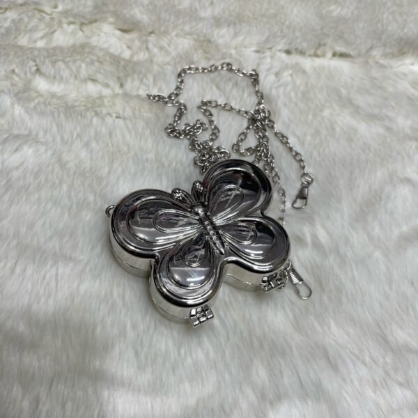 Butterfly Mini Metallic clutch